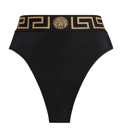 versace greca swimsuit review|Versace high waist bikini bottom.